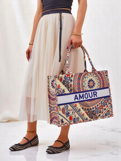 Royalfashion Sac à main en tissu Amour Vibes
