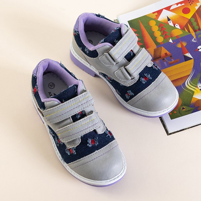 Chaussures fille grises et bleu marine Florisa - Footwear