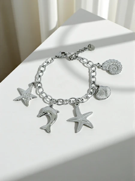 Bracelet Poseidon Mare Stella avec Motifs Marins