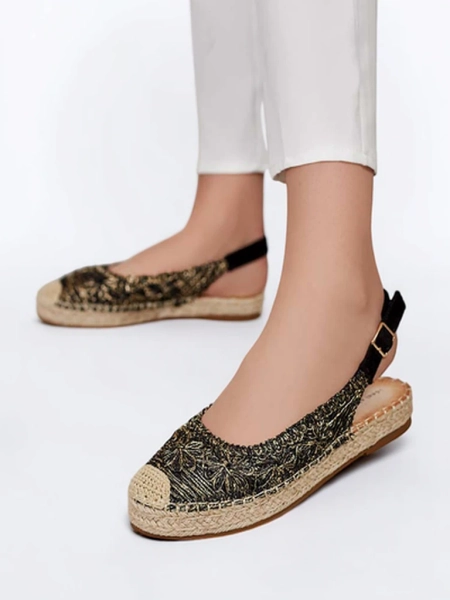 Royalfashion Espadrilles pour femmes avec broderie décorative