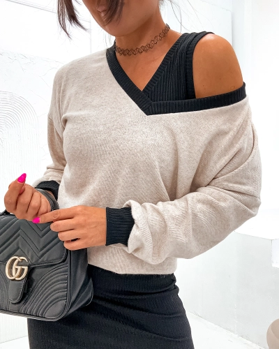 Royalfashion Ensemble décontracté pour femme noir