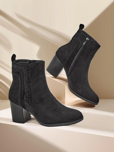 Bottines de cheville pour femmes à talon Royalfashion Venotto