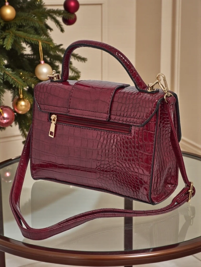 Petit sac à main verni pour femme en cuir écologique Orlina