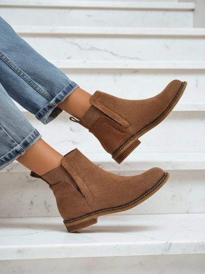 Bottines Chelsea pour femmes en éco-daim Veysi
