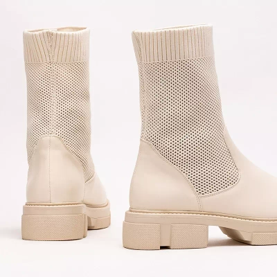 OUTLET Bottines ajourées beiges femme Roibu - Footwear
