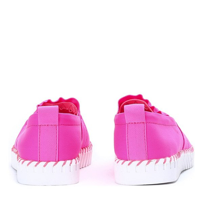Różowe trampki slip on Marion - Obuwie