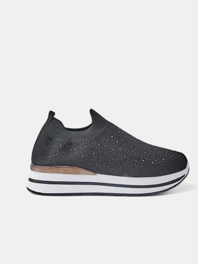 Chaussures de sport en tissu slip-on pour femmes Royalfashion Terrifa