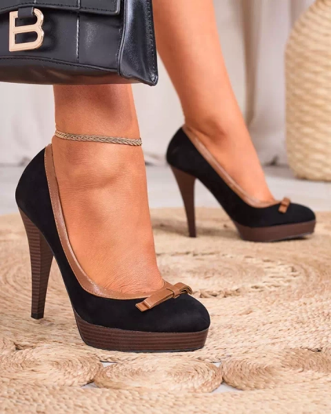 Escarpins à talons hauts pour femmes, noirs Zistin- Footwear