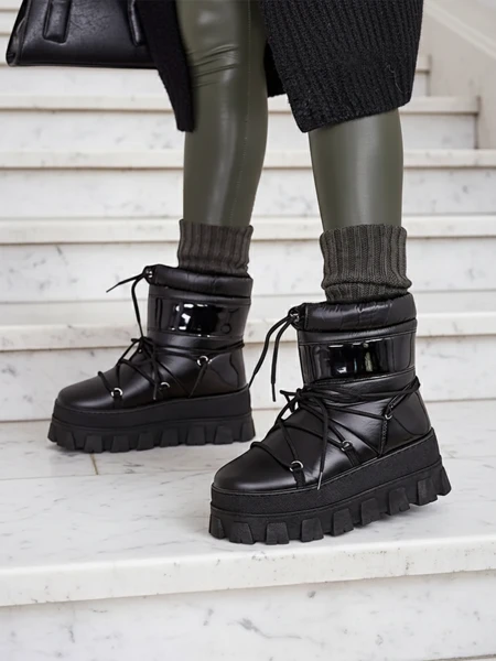 Royalfashion Bottes de neige pour femmes Focope