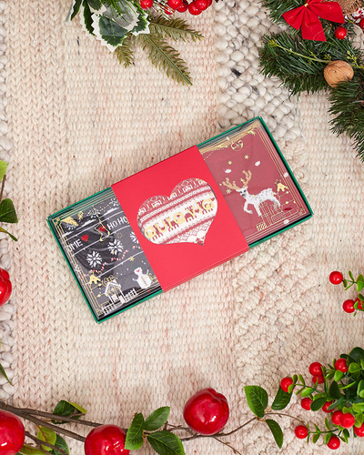 Royalfashion Chaussettes de Noël en boîte 3/pack
