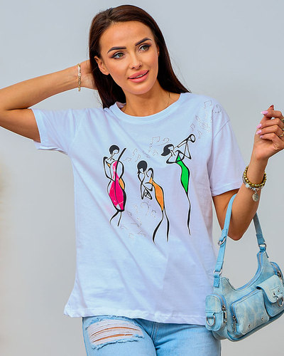 Royalfashion T-shirt imprimé pour femme