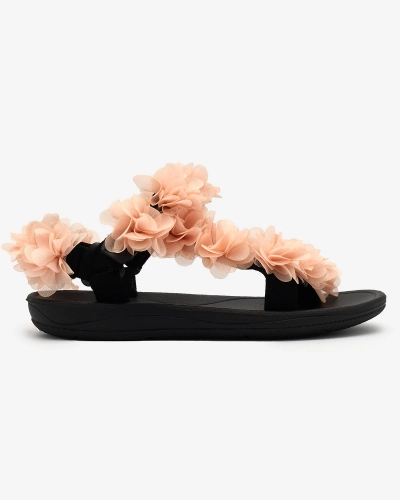 Royalfashion Sandales pour femmes Powder avec fleurs Alferroy