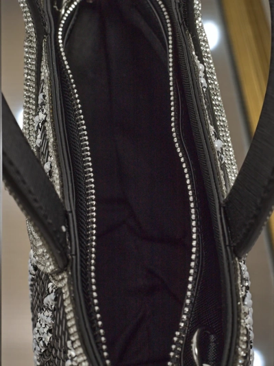 Petit sac à main pour femmes avec des zircons Sparkle Queen