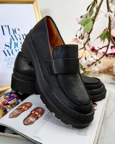 Elegante Nero – Chaussures pour Femmes en Cuir Écologique
