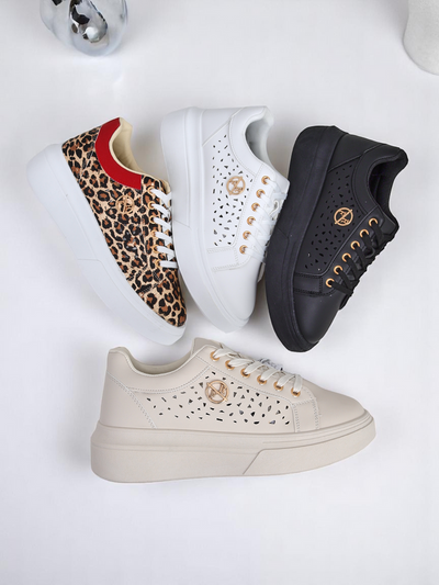 Royalfashion Baskets de sport perforées pour femmes Leopess