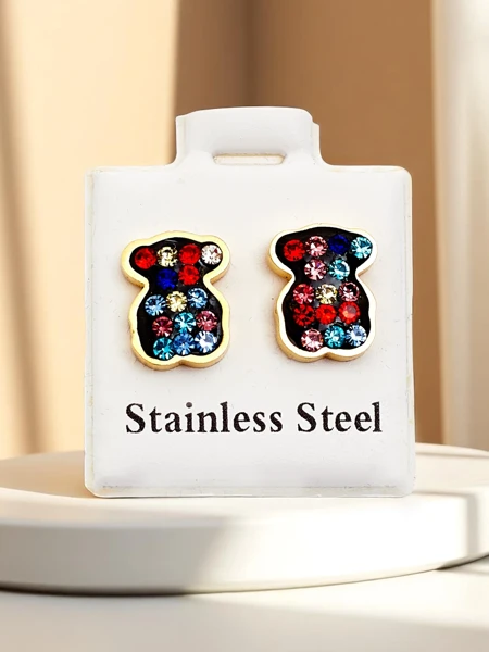 Royalfashion Boucles d'oreilles femme en forme d'ours