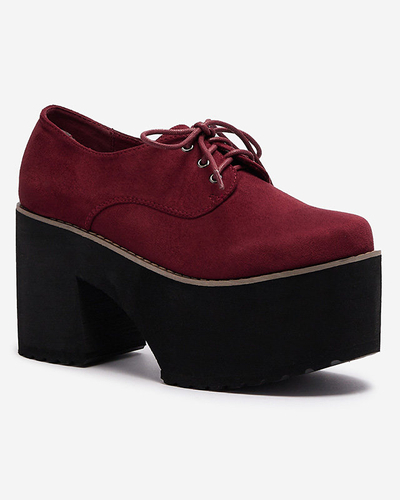 Demi-souliers à lacets marron pour femmes sur une semelle solide Lobera - Footwear