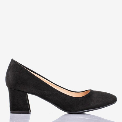 Escarpins noirs pour femmes sur le montant bas Give Love - Chaussures 1