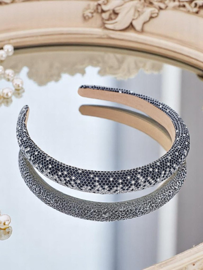 Serre-tête Royalfashion avec strass et perles Bianka