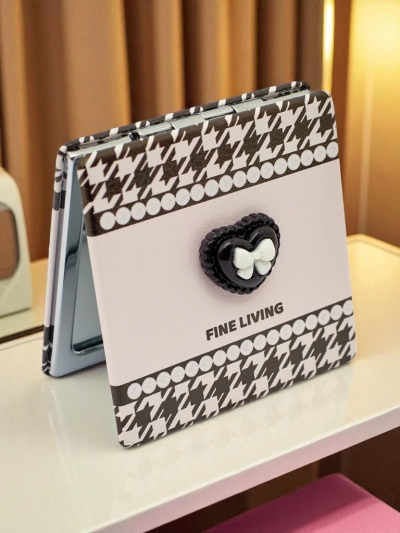 Royalfashion Mini miroir compact pour femme, pour sac à main