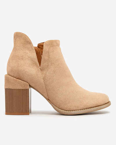 Royalfashion Bottes à talon aiguille Ricteas marron clair pour femme