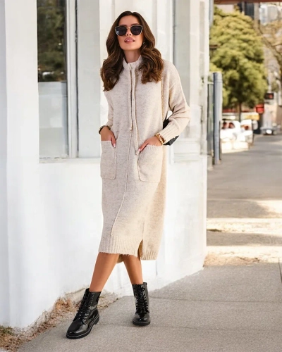 Robe pull longue pour femme de Royalfashion