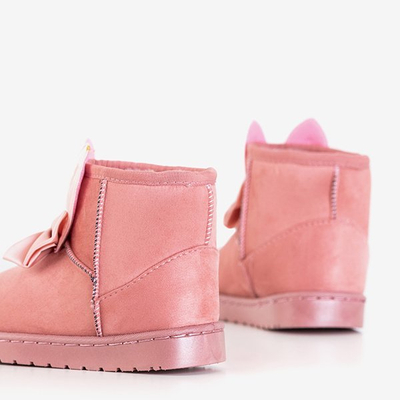 Bottes de neige pour enfants rose foncé avec décorations Meri - Footwear
