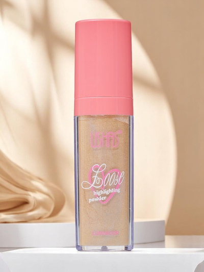 USHAS Enlumineur libre pour le visage avec éponge Golden Petal