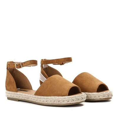 OUTLET Espadrilles marron avec coupe Velino - Footwear