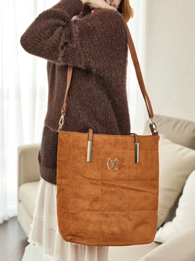 Sac à main shopper pour femmes Caryenne en éco-daim