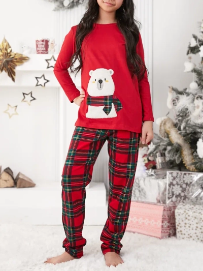 Pyjamas en coton pour enfants Royalfashion Noël avec impression