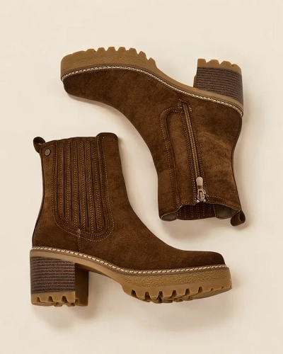 Royalfashion Bottines pour femmes en éco-suède sur un pilier Segiag