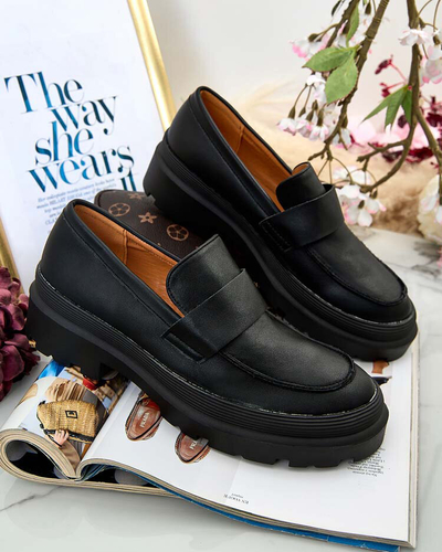 Elegante Nero – Chaussures pour Femmes en Cuir Écologique