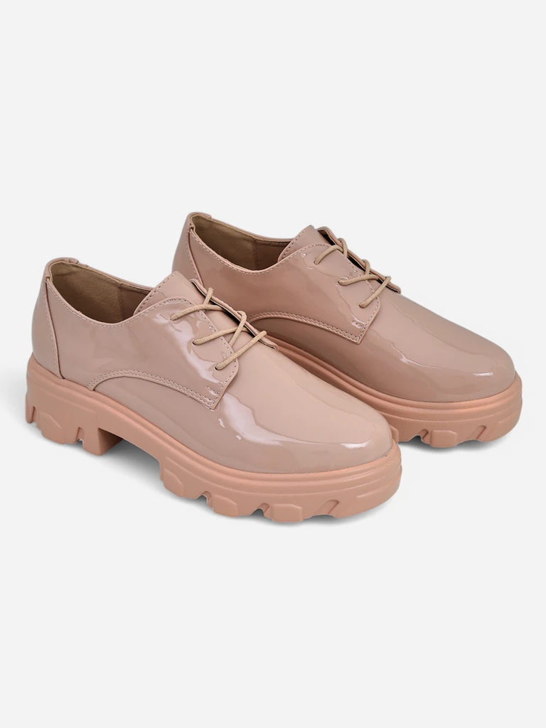 Mocassins pour Femmes Aurora Beige en Cuir Confortables pour le Quotidien