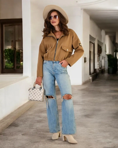 Royalfashion Veste bomber pour femme