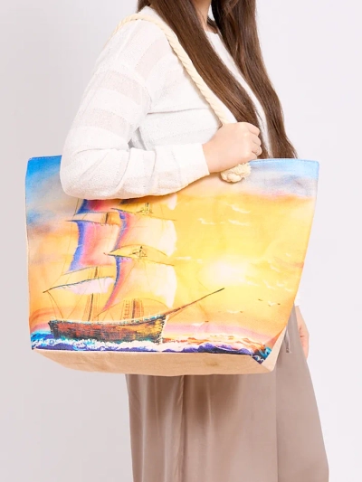 Royalfashion Grand sac en tissu avec imprimé
