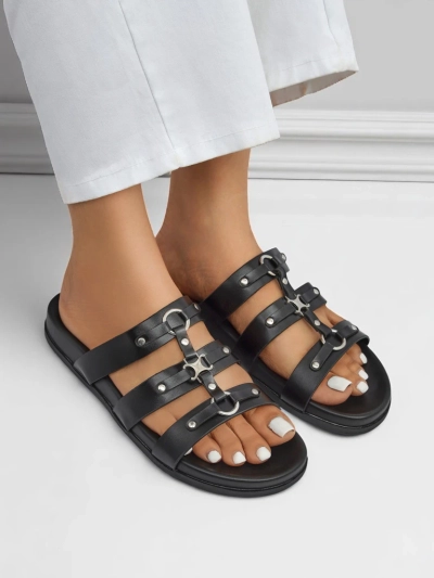 Royalfashion Claquettes pour femmes de style romain Roma