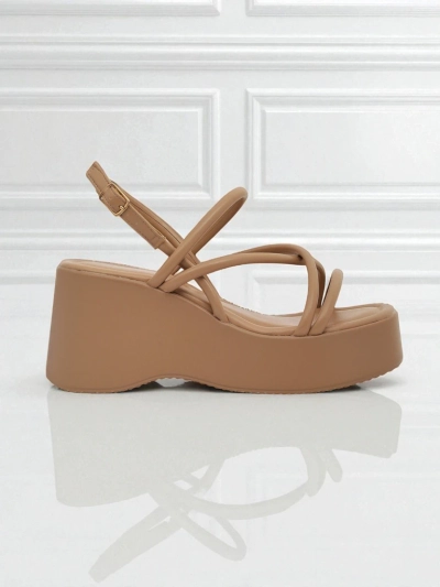 Royalfashion Sandales compensées pour femmes Skyline Straps