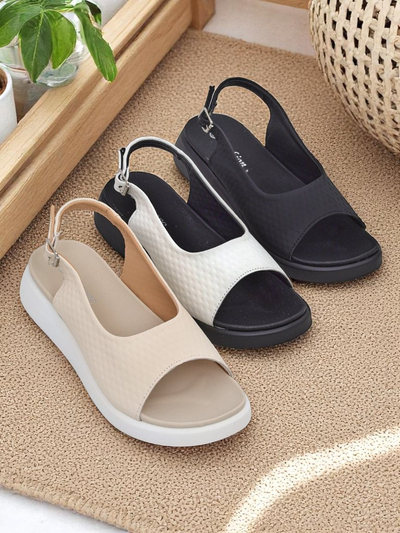 Royalfashion Sandales pour femmes Riva à semelle épaisse