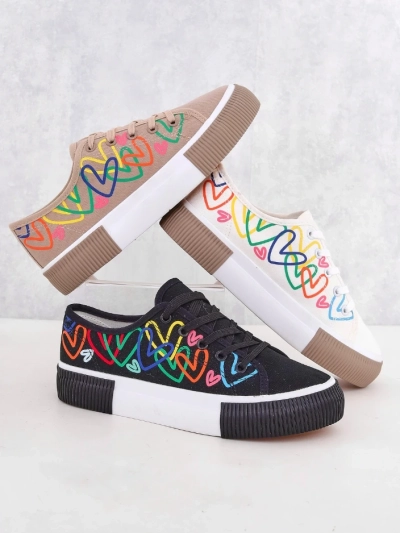 Baskets Royalfashion pour femmes avec imprimé cœur Sercess