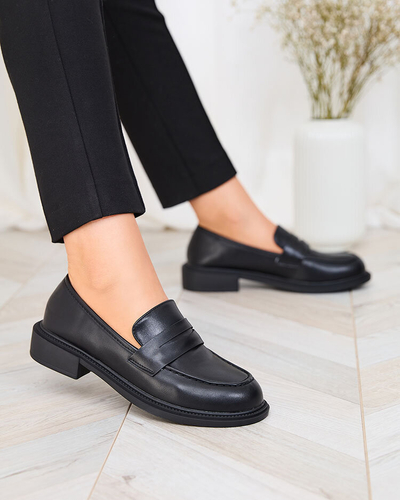 Royalfashion Mocassins noirs classiques pour femme Ojeri