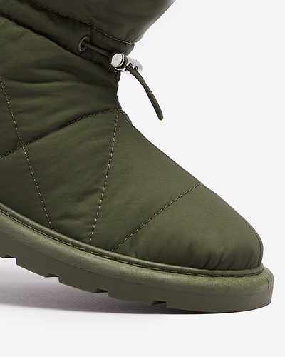 Bottes isolées vert foncé pour femmes a'la snow boots Kaliolen - Footwear