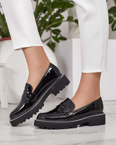 Royalfashion Mocassins laqués pour femme Deru