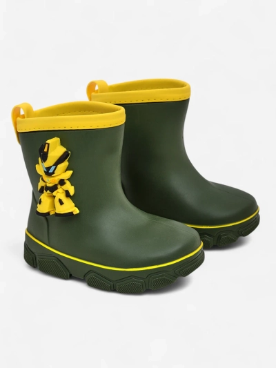 Royalfashion Bottes en caoutchouc pour enfants avec robot Power Robot
