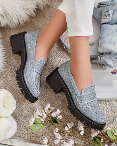 Royalfashion Mocassins femme avec zircons Epolls