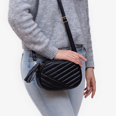 Sac à main matelassé noir pour femme - Accessoires