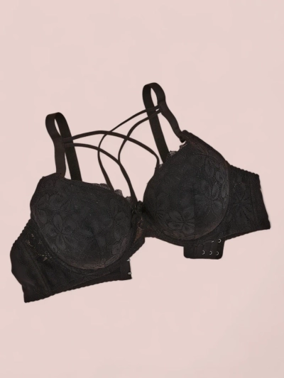 Soutien-gorge rembourré Royalfashion pour femmes avec dentelle