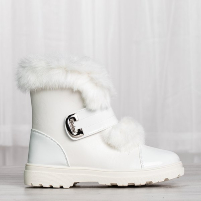Bottes de neige blanches doublées de fourrure Harriett - Chaussures
