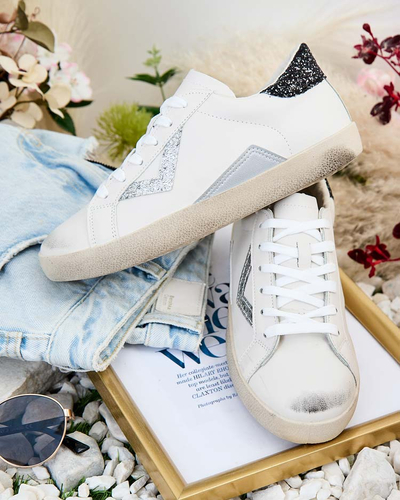 Royalfashion Baskets sportives pour femmes avec ornements Ginn