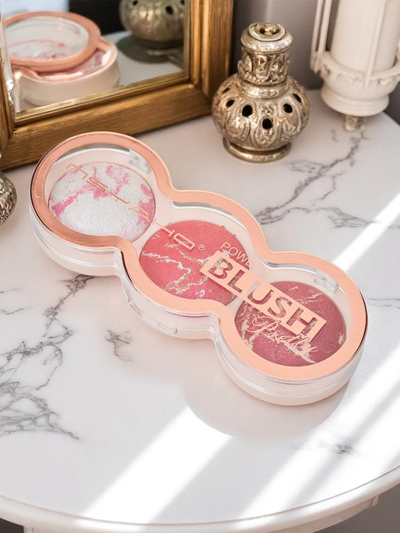 Palette de 3 teintes de blush illuminateur pour les joues couleur